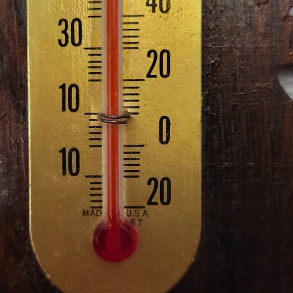 Handcrafted Wooden Windmill Thermometer - Picture 3 of 9